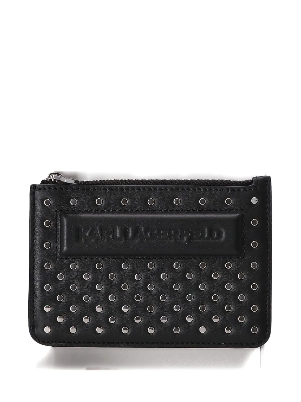 

Кошелек с декоративными заклёпками Karl Lagerfeld, черный