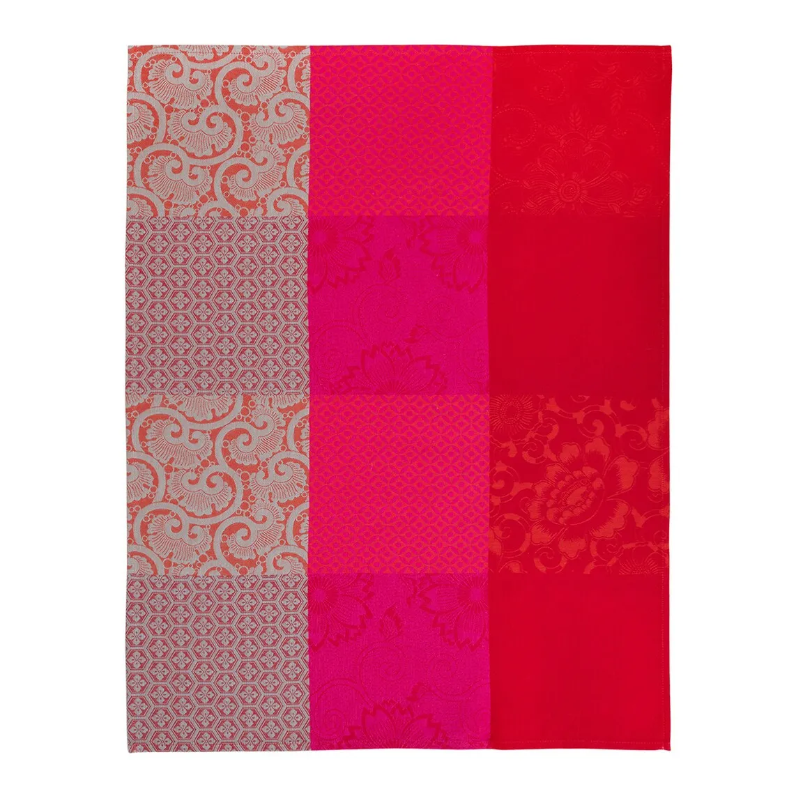 

Кухонное полотенце Fleurs de Kyoto из чесаного хлопка Le Jacquard Français, вишня