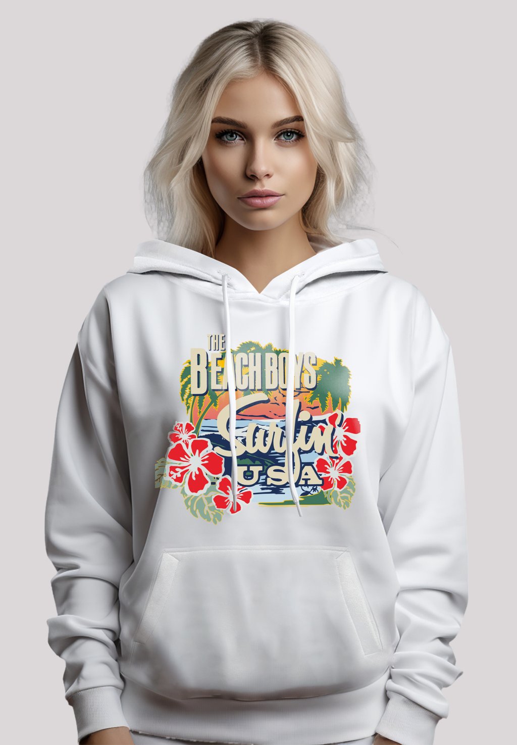 

Толстовка THE BEACH BOYS MUSIK BAND TROPICAL - Hoodie F4NT4STIC, белый