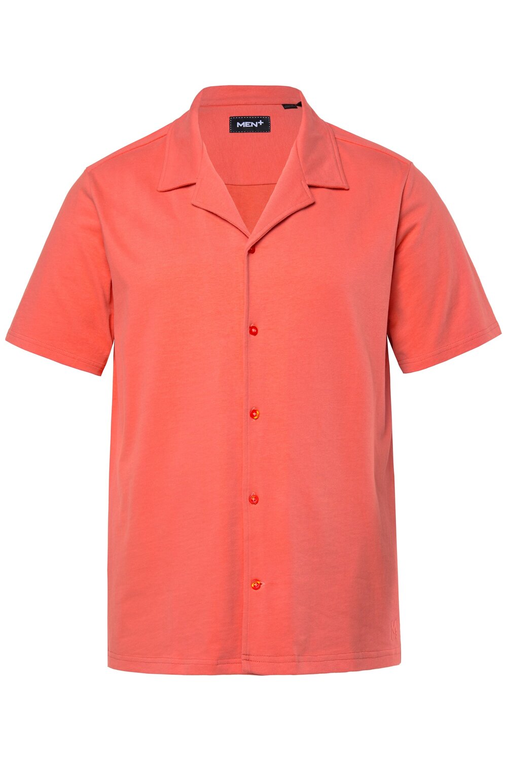 

Men Plus Рубашка на пуговицах Regular fit в коралловом цвете