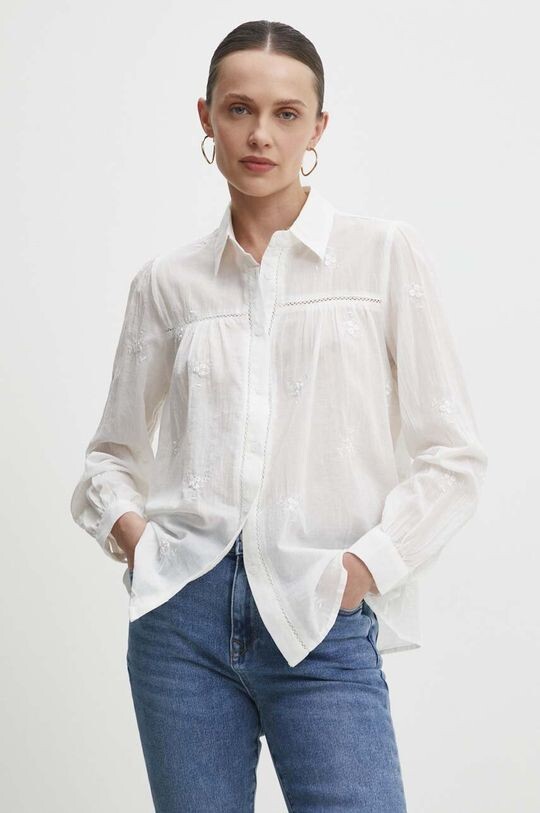 

Хлопковая рубашка Answear Lab, белый