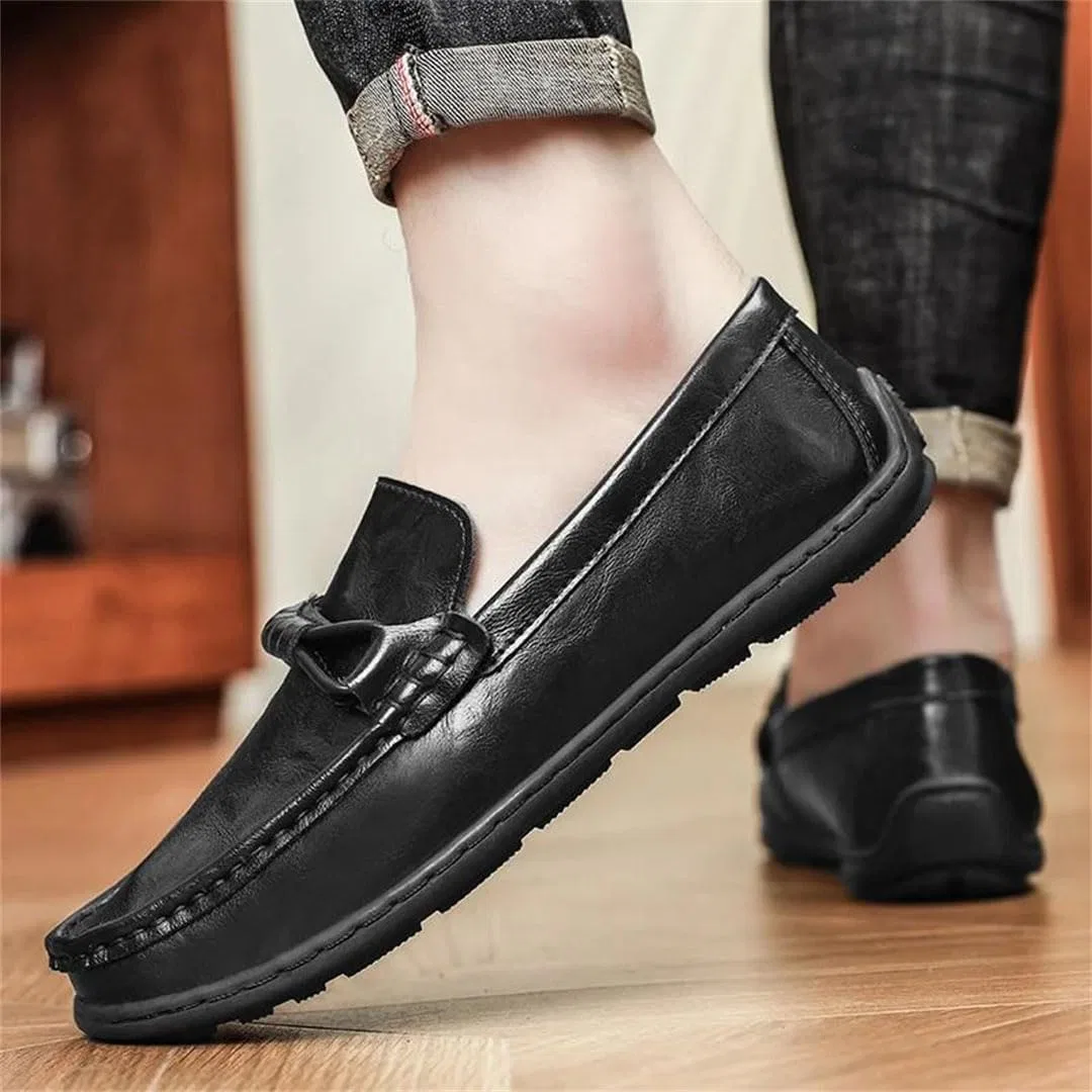 Мужские повседневные кожаные лоферы Retro Loafers, коричневый — фото 2