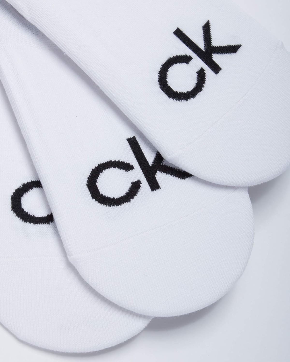 Мужские носки Calvin Klein No Show - 3 пары, мягкие, эластичные, с мягкой подкладкой, спортивные, повседневные, с низким вырезом, для мужчин, White - Low — фото 4