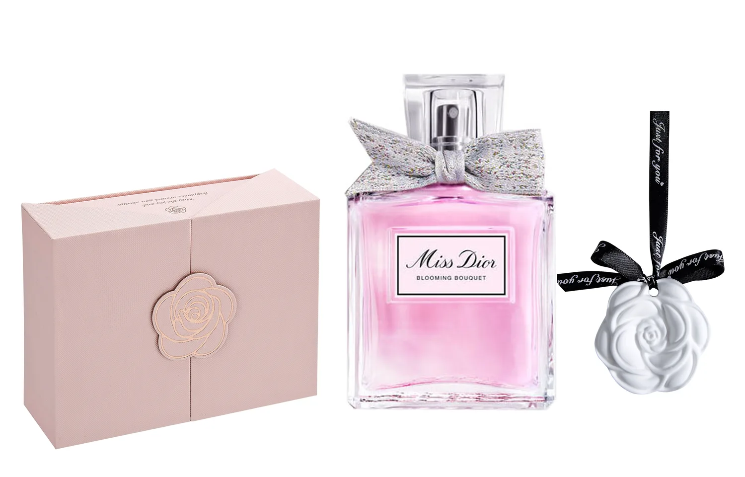 DIOR Набор духов Floral Sweetheart Beloved, туалетная вода цветочная, Dior Floral Sweetheart Light Fragrance 100ml+White Tea Aromatherapy+Camellia Pink Box