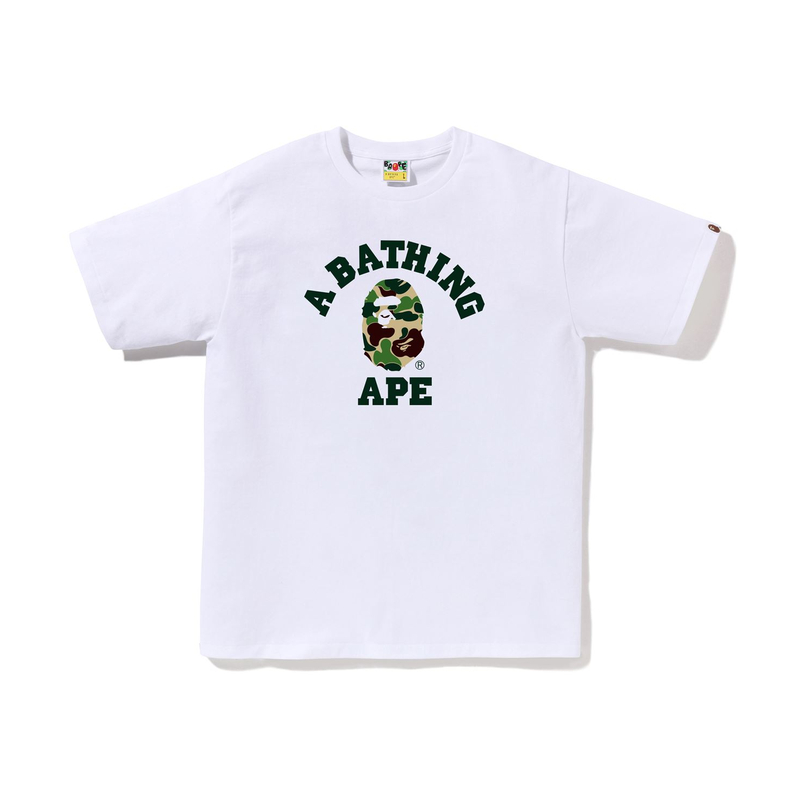 

Abc Camo College футболка A BATHING APE, камуфляж, Бежевый, Abc Camo College футболка A BATHING APE, камуфляж
