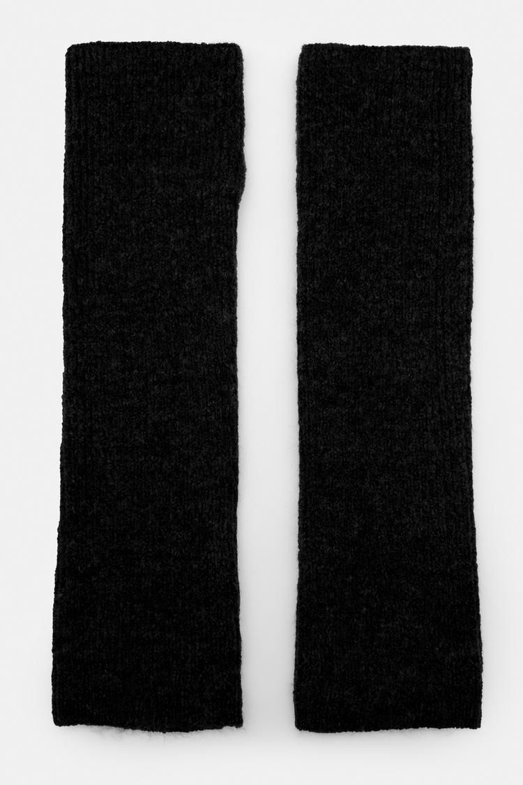 

Длинные варежки Pull And Bear, черный