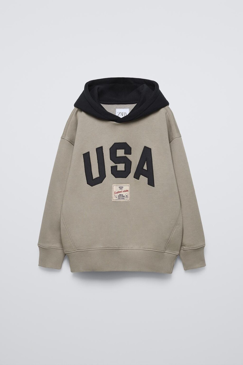 

Спортивная толстовка usa ZARA, серо-коричневый