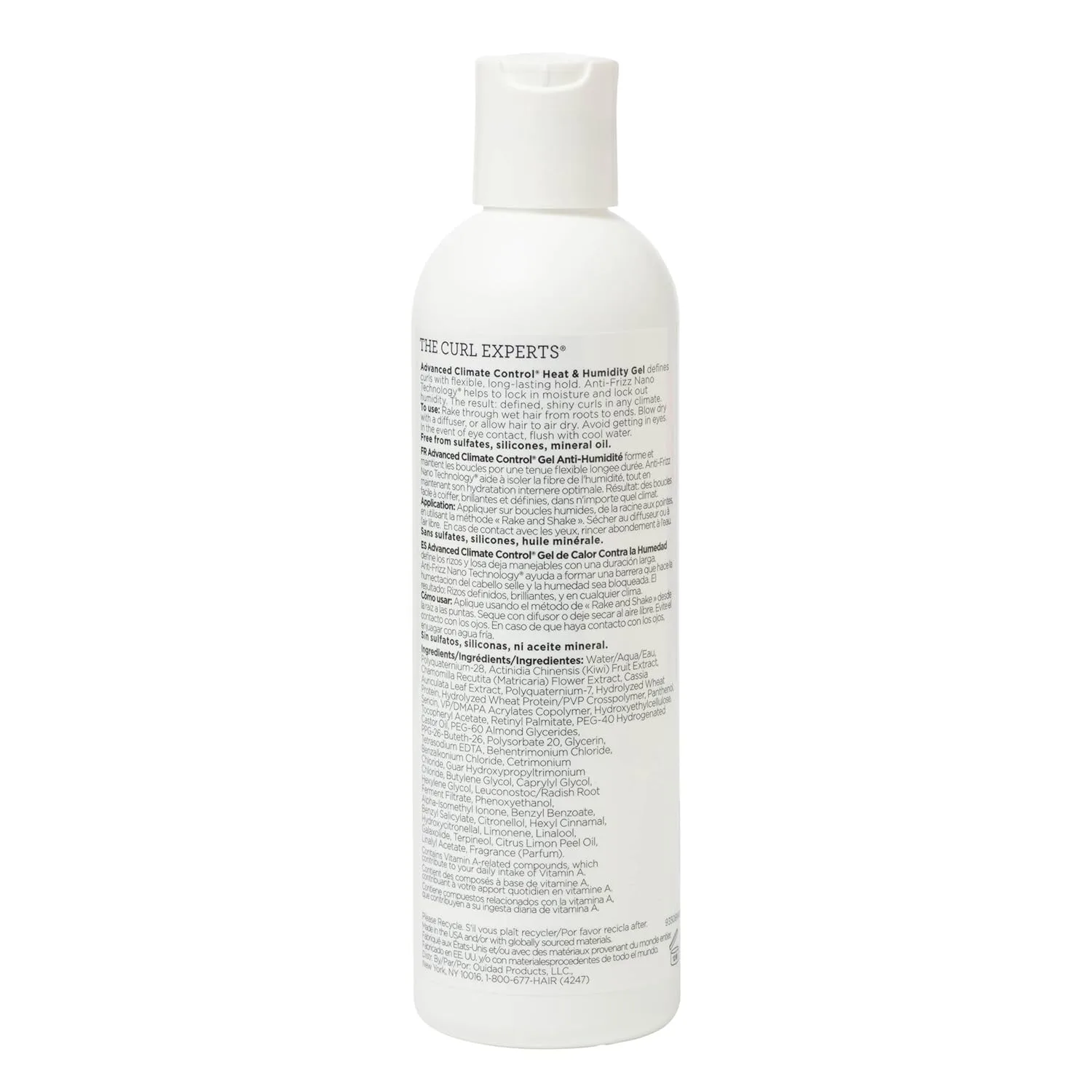 Ouidad Advanced Climate Control Heat & Humidity Gel для вьющихся волос - гель для укладки без липкости с мягкой фиксацией, борется с пушистостью и удерживает влагу для четких локонов, для всех типов кудрей, без сульфатов и силиконов 240.98 г (1... — фото 2