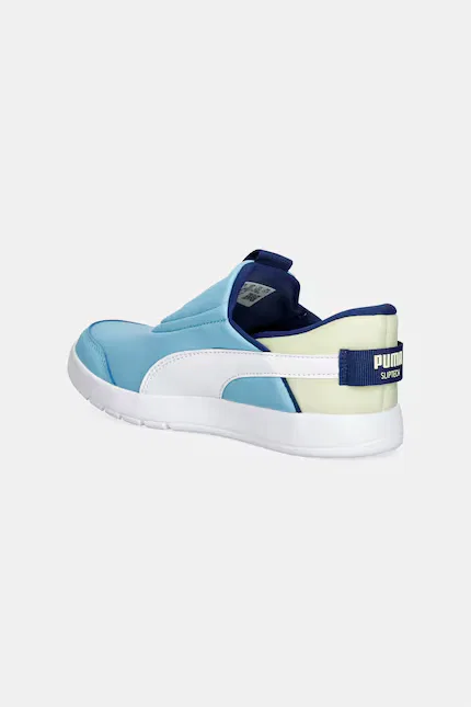 Кроссовки детские Courtflex v3 SLIPTECH Puma, синий — фото 3