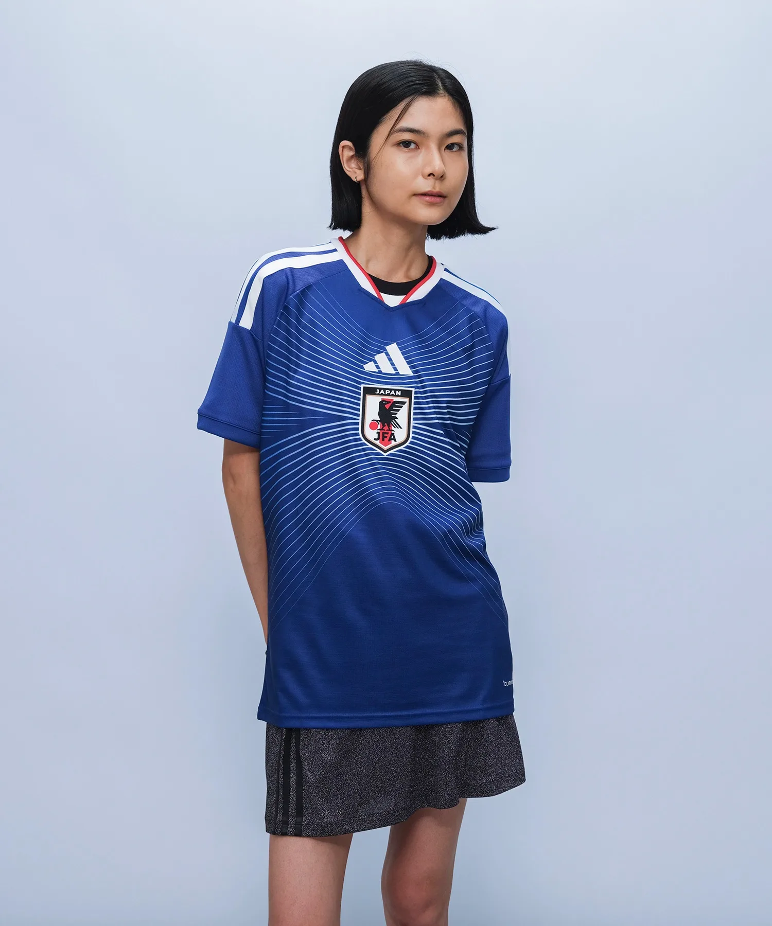 Унисекс футболка сборной Японии 2026 Adidas, синяя — фото 4