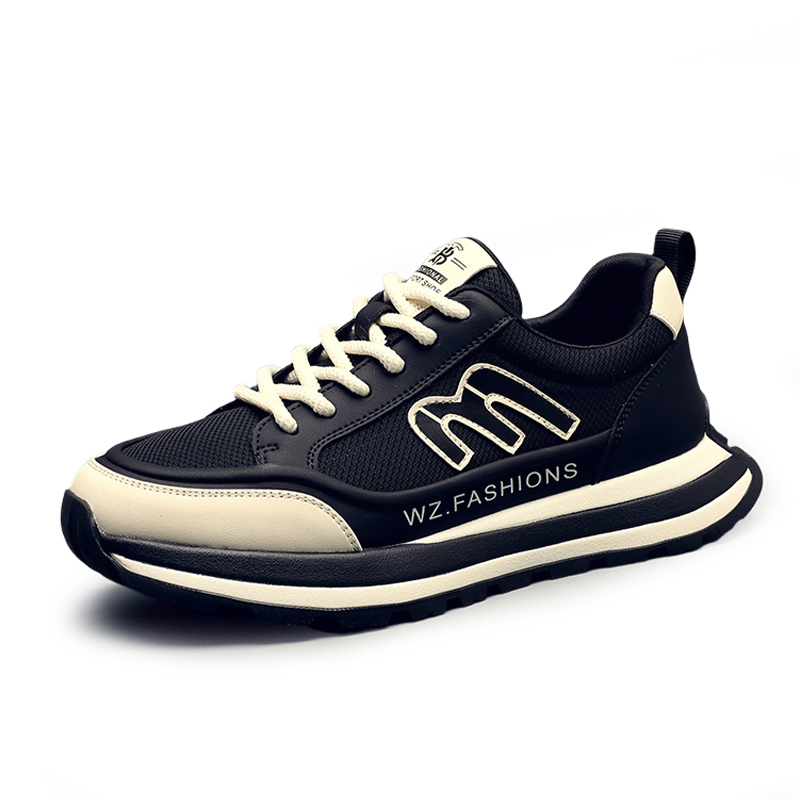 

SENJIALUO Износостойкие, легкие, дышащие и нескользящие мужские кеды лоу-топ черные, цвет Black