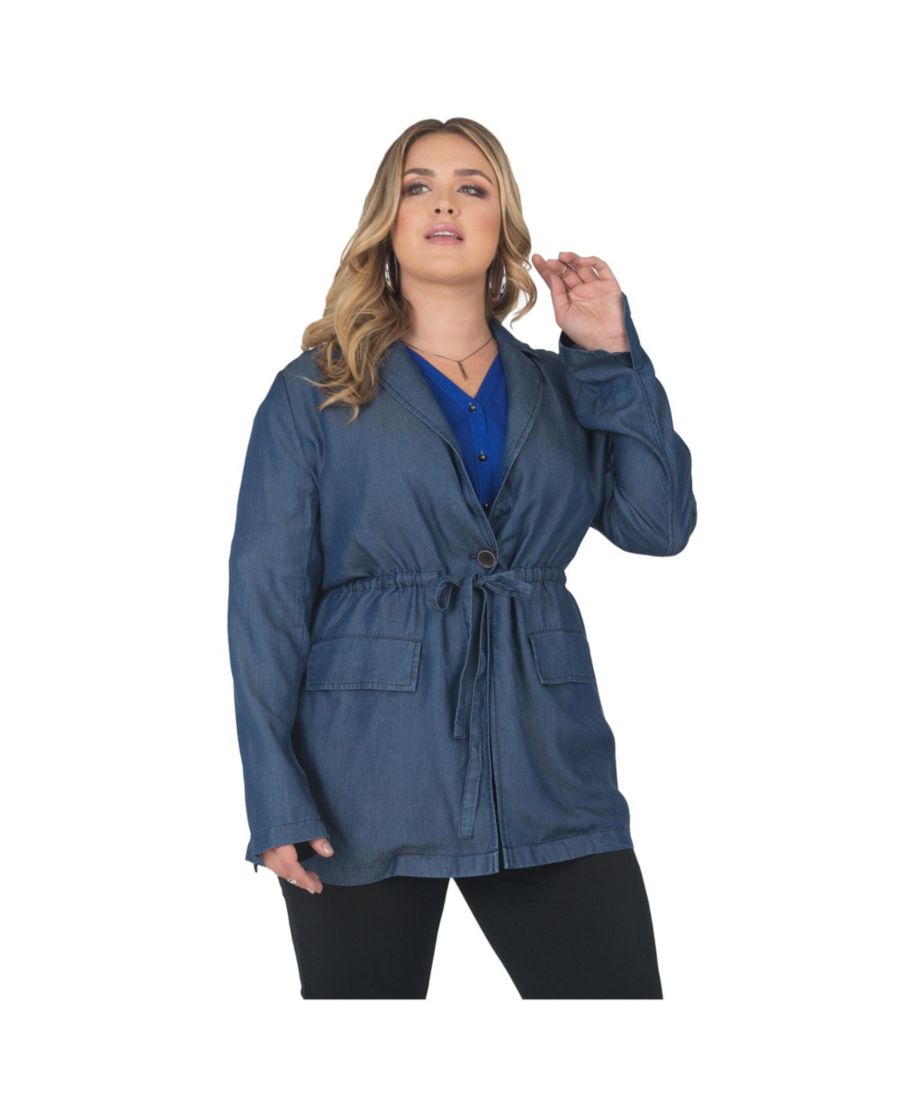 

Тренчкот из тенсела больших размеров Standards & Practices, Dark wash