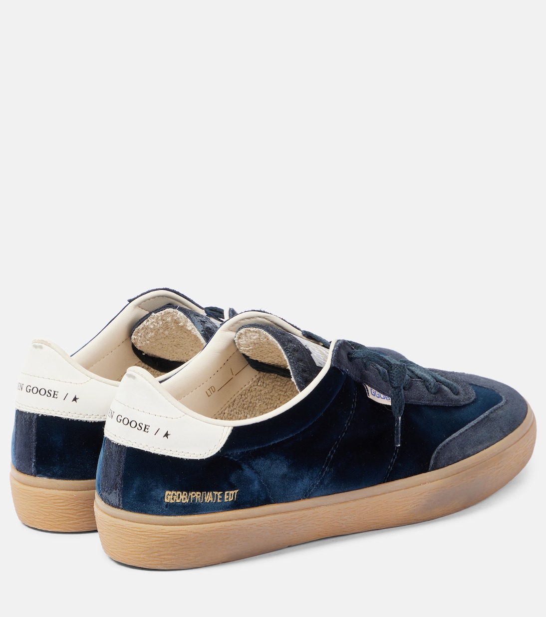 Кроссовки Soul Star из велюра и замши Golden Goose, Navy/White — фото 2