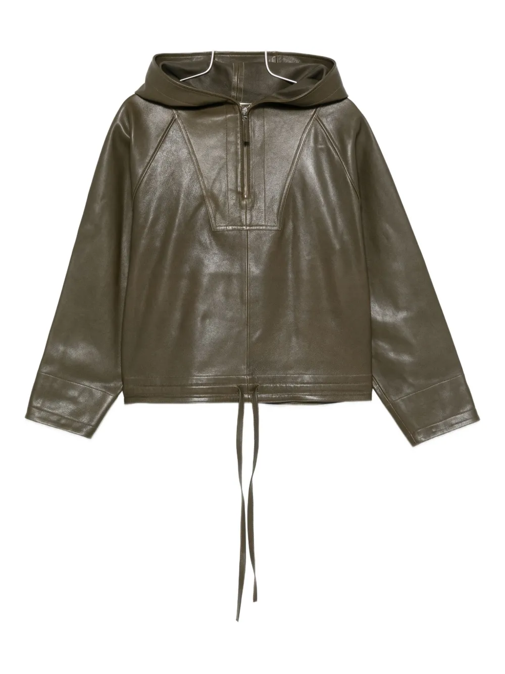 

Кожаное худи Co, зеленый