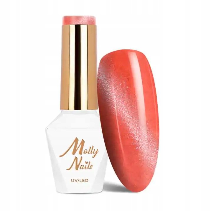 

гибридный лак для ногтей Molly Nails NEON FLASH CAT EYE без гема #170