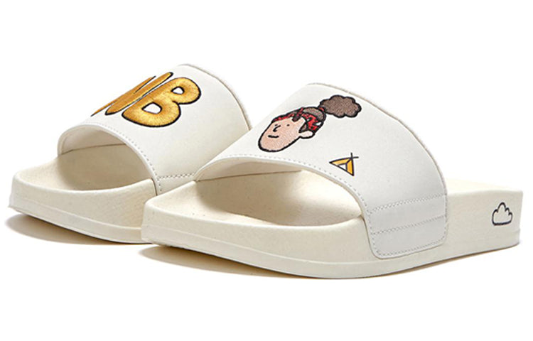 Шлепанцы (WMNS) New Balance x Jeon Sun-day Slippers, кремовый — фото 4