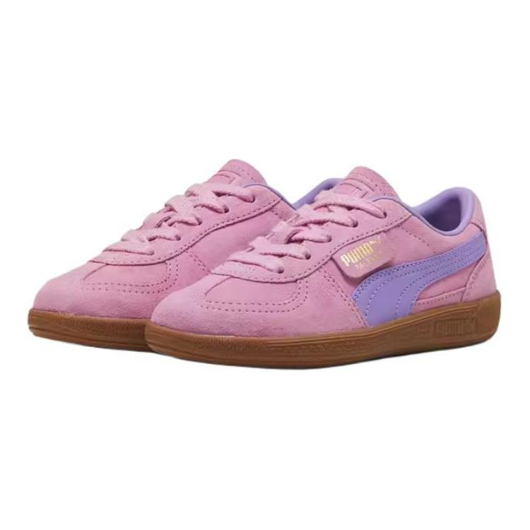 Низкие детские тренировочные кроссовки розовые фиолетовые Kids' PUMA — фото 3