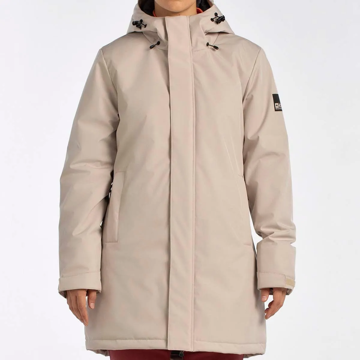 

Женская парка-анорак Sigrid, серо-бежевого цвета 8000