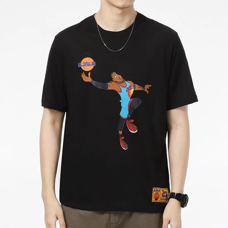 Футболка баскетбольная dri-fit Lebron Space Jam A New Legacy Nike, черный — фото 4