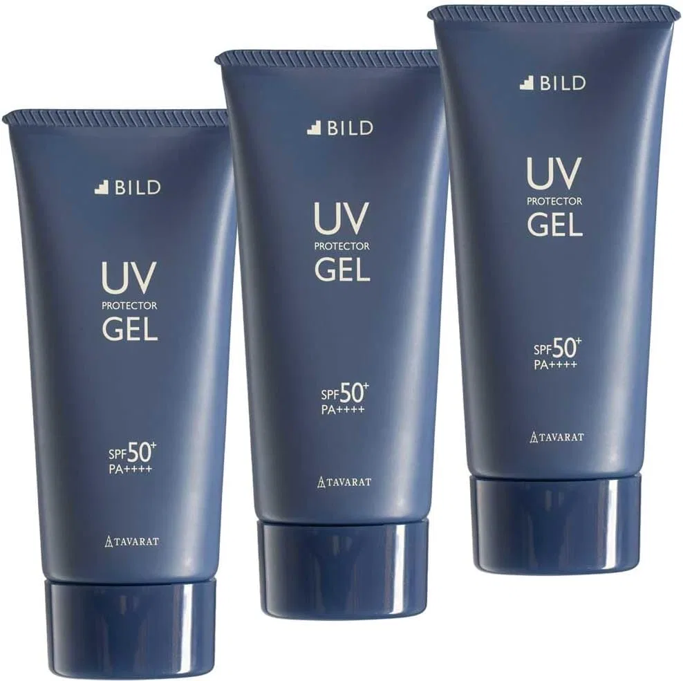 Солнцезащитный гель для лица BILD SPF50+ PA++++ 50 г, набор из 3 шт