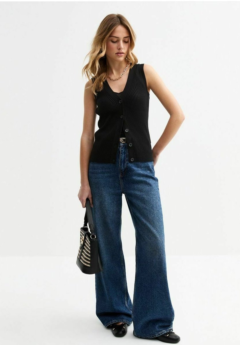 

Жилет BUTTON FRONT New Look, черный