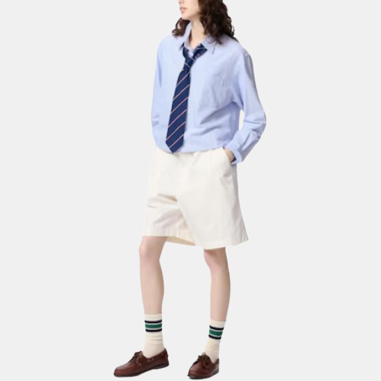 JW Anderson SS25 Рубашка Женская UNIQLO, голубой — фото 3