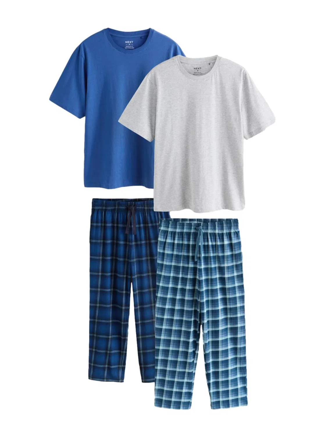 Длинная пижама Next, Navy/Light Blue/Dark Blue/Light Grey