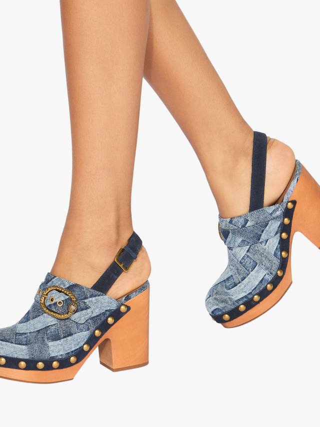 Mayfair сланцы с ремешком на пятке Kurt Geiger London, Blue Denim — фото 2