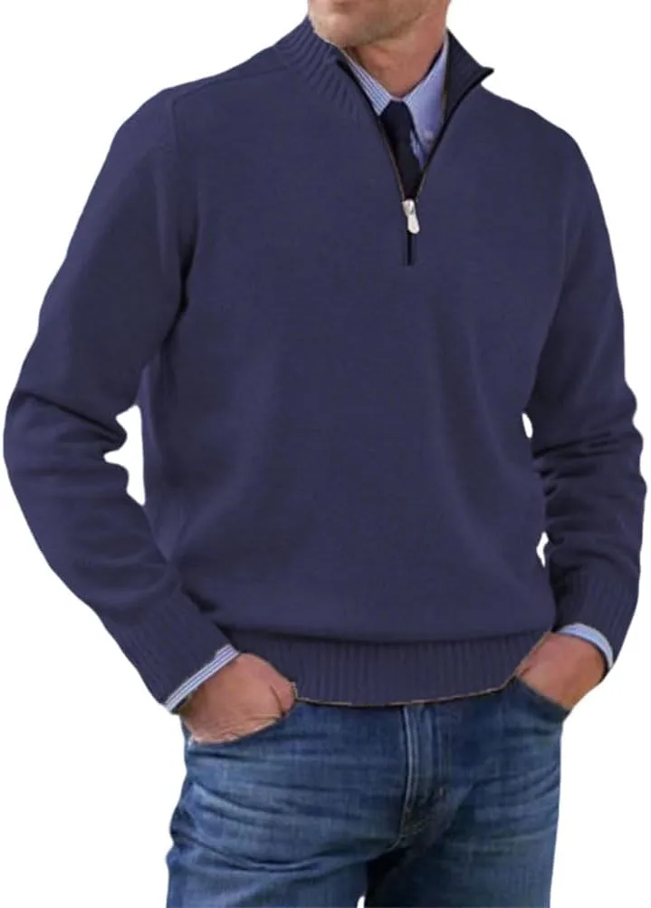 

Mywinway свитер-поло с длинным рукавом и воротником-стойкой