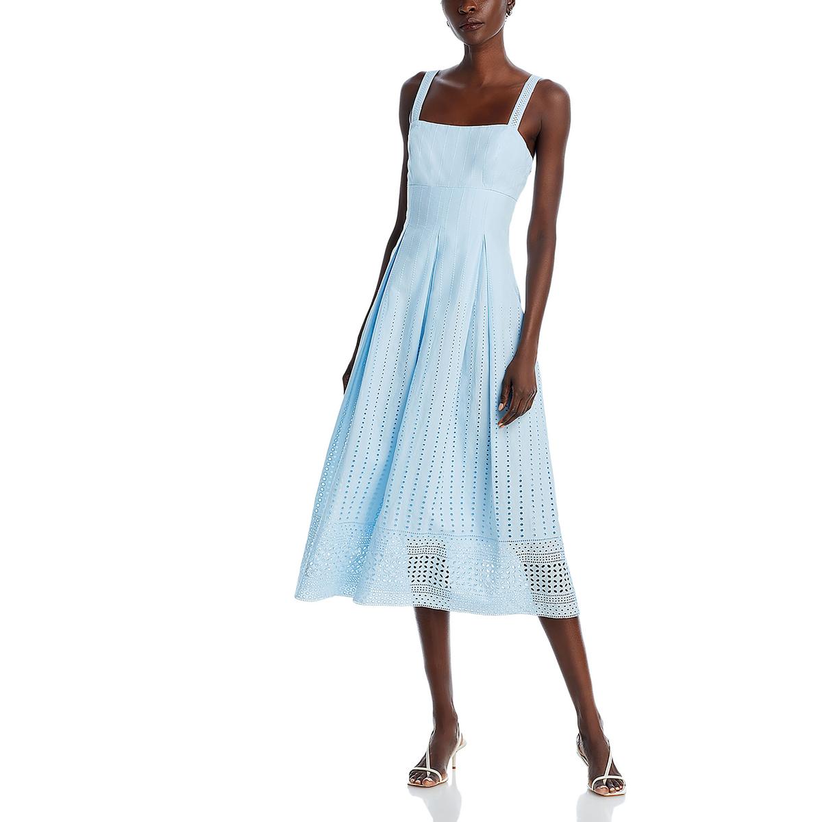 

Женское многослойное платье миди с люверсами French Connection, цвет cashmere blue