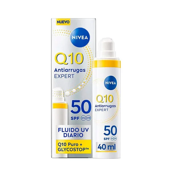 Ежедневный солнцезащитный флюид SPF 50 NIVEA Q10 Antiarrugas Expert 40 мл