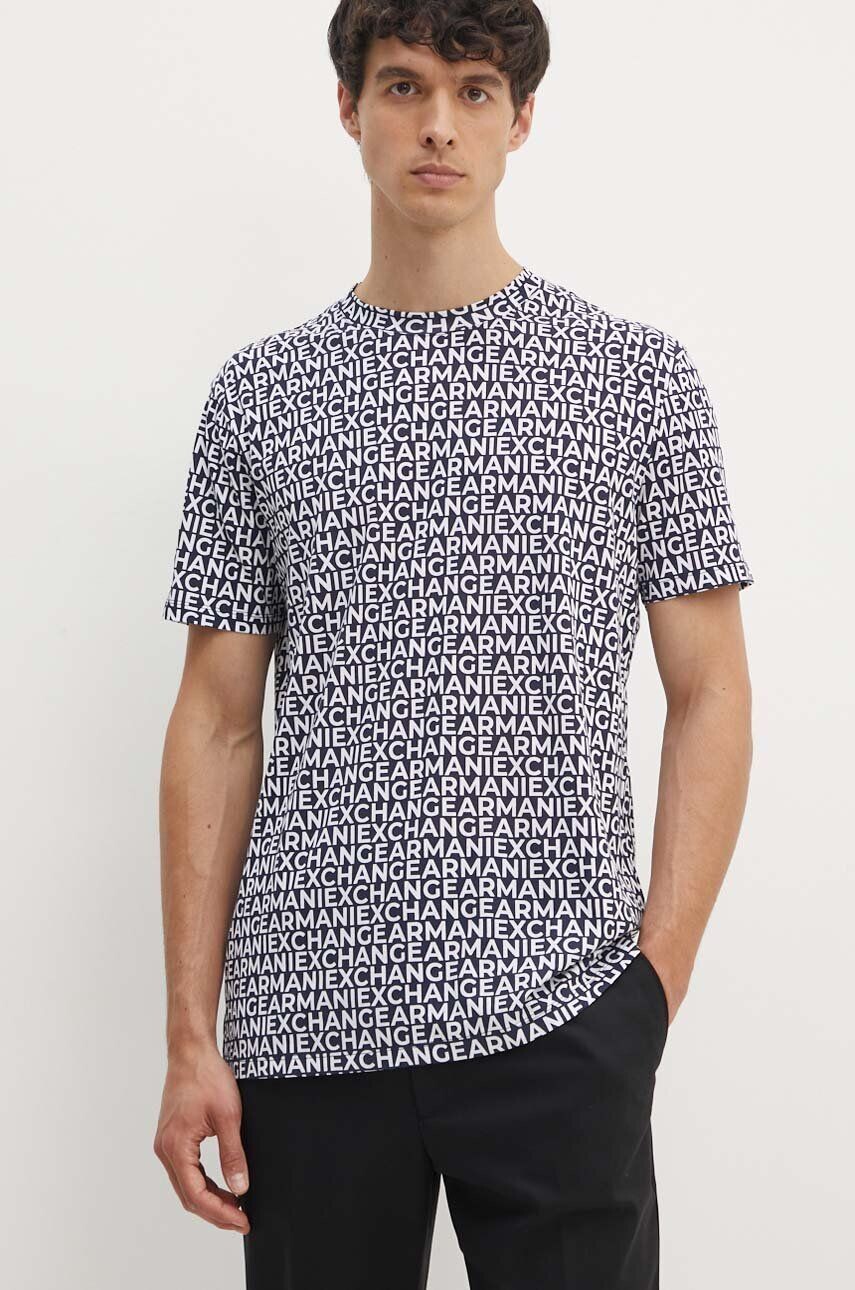 

Хлопковая футболка Armani Exchange, черный