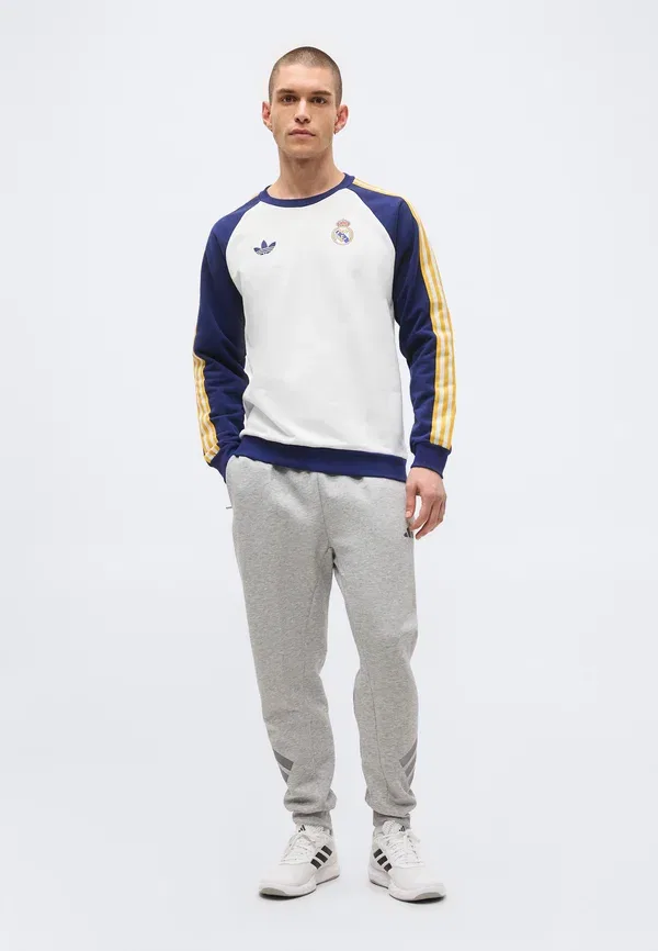 Толстовка Real Madrid Crew Club Wear Adidas Originals, белый/темно-синий — фото 2