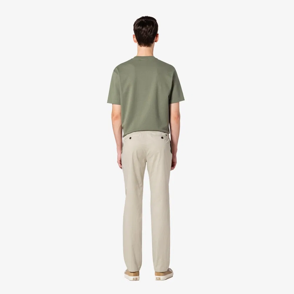 Мужские чиносы из смесовой ткани бежевые от Lacoste — фото 3
