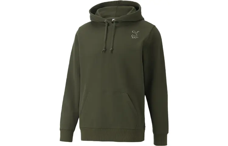 

Свитшот Maison Kitsune X унисекс зеленый Puma, зеленый