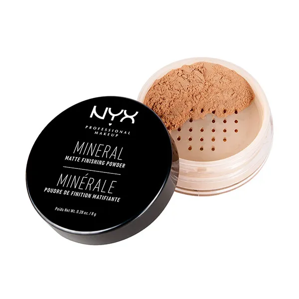 

Пудра для фиксации макияжа Mineral Matte Finishing Powder Nyx Professional Make Up, цвет medium/dark