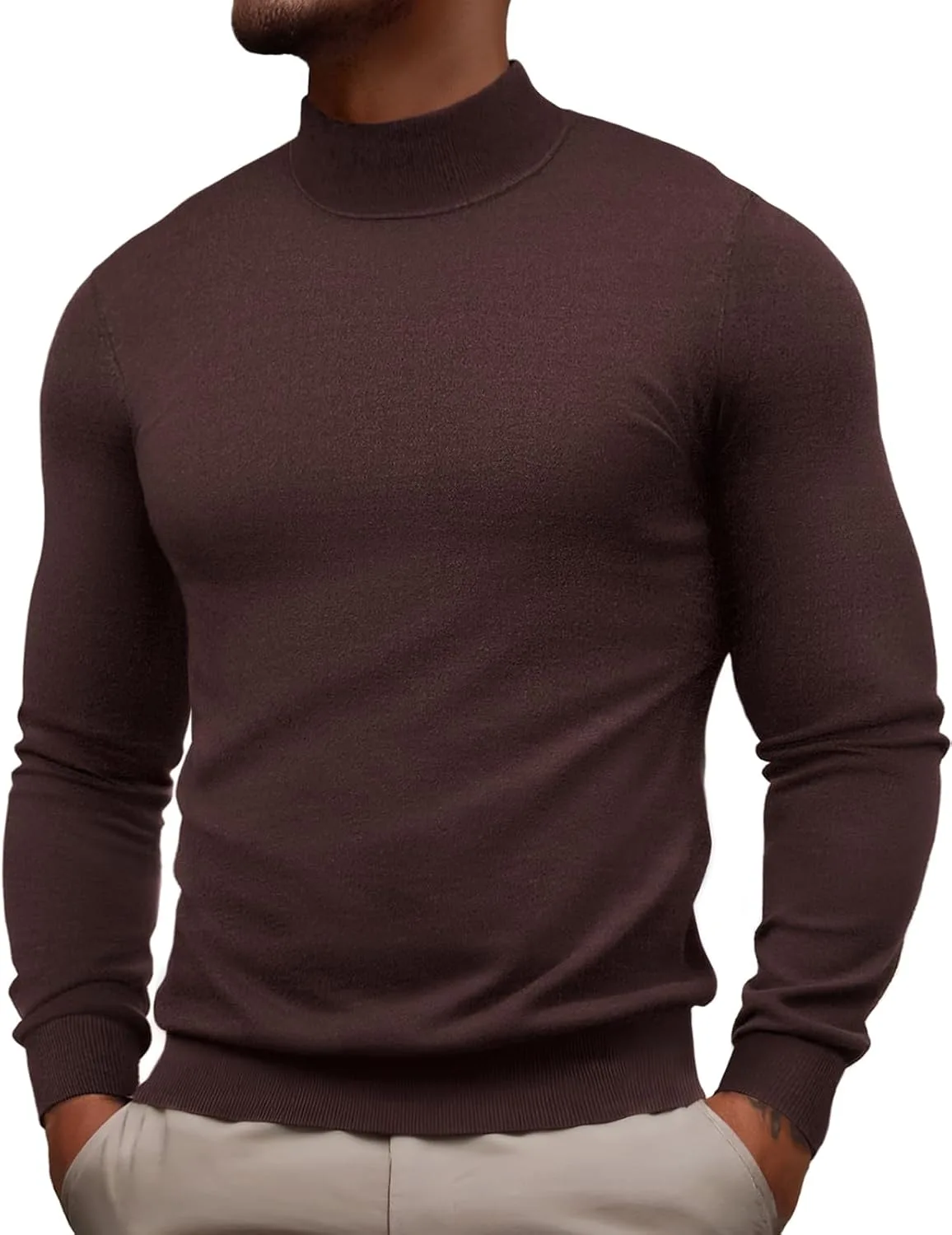 

PJ PAUL JONES мужской водолазка свитер с длинным рукавом