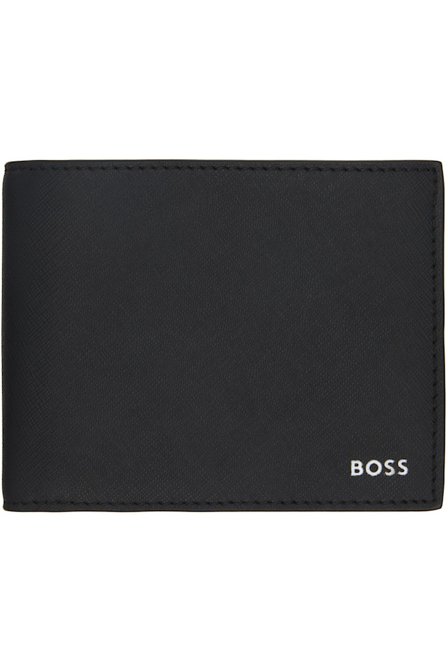

Кошелёк с логотипом из фольги Boss, черный