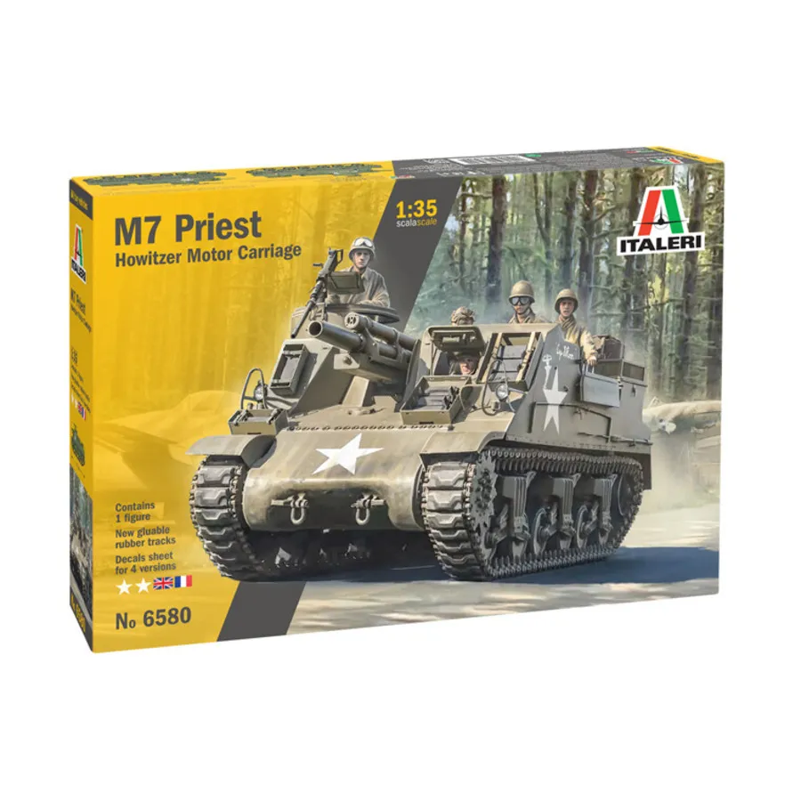 

Моторный лафет M7 Priest Howitzer, Military Vehicles (1:35) (Italeri)