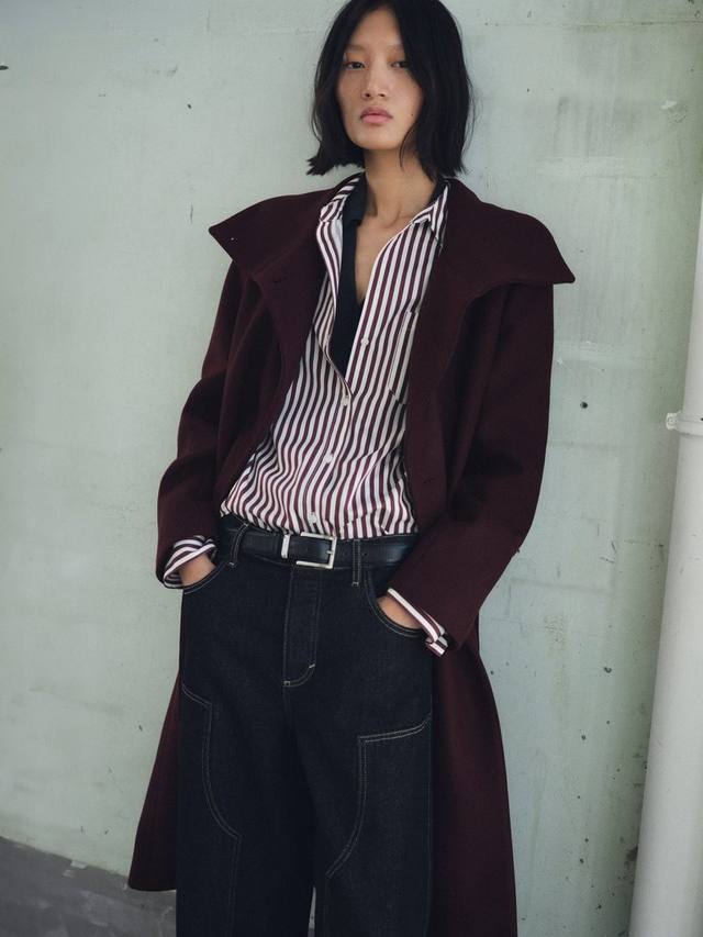 

Пальто Sirenita из шерсти Wool Rich Mango, Dark Red