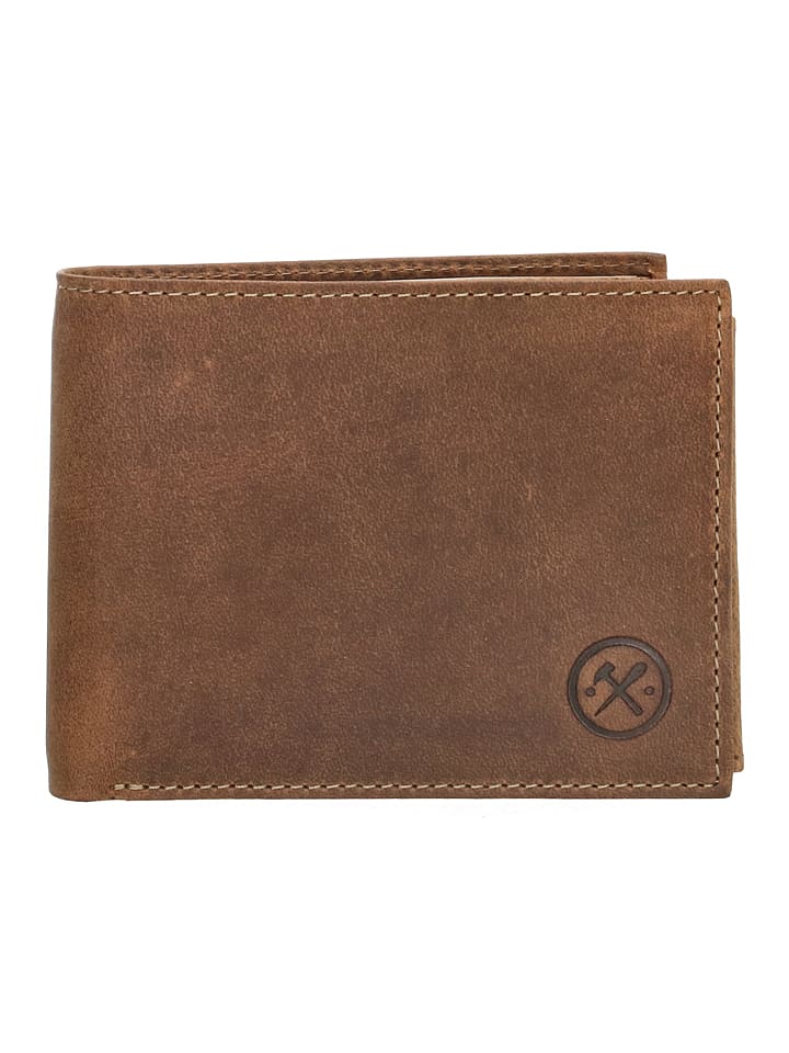 

Кошелек HIDE & STITCHES, цвет hellbraun - (b)12 x (h)9,5 x (t)2 cm