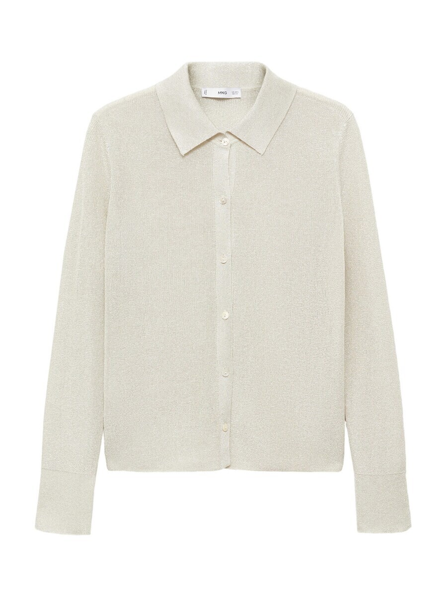 

Вязаный кардиган MANGO Knit Cardigan KLING, серебряный
