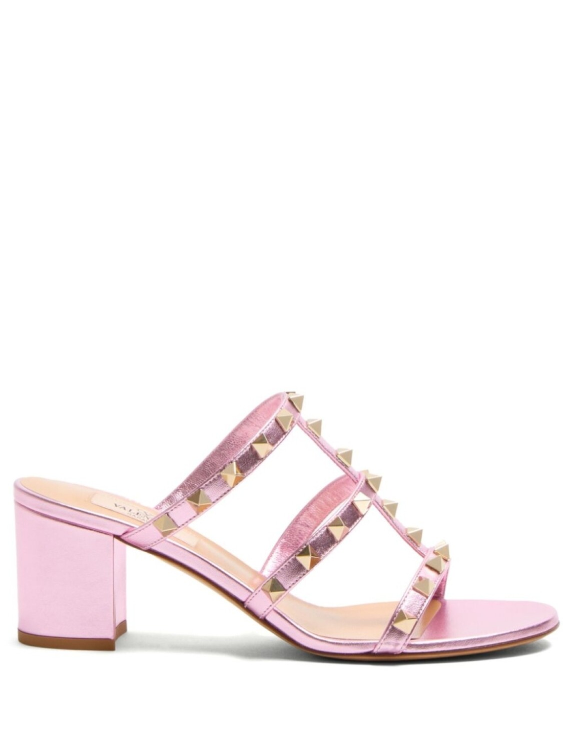 Valentino Garavani босоножки Rockstud 60, розовый