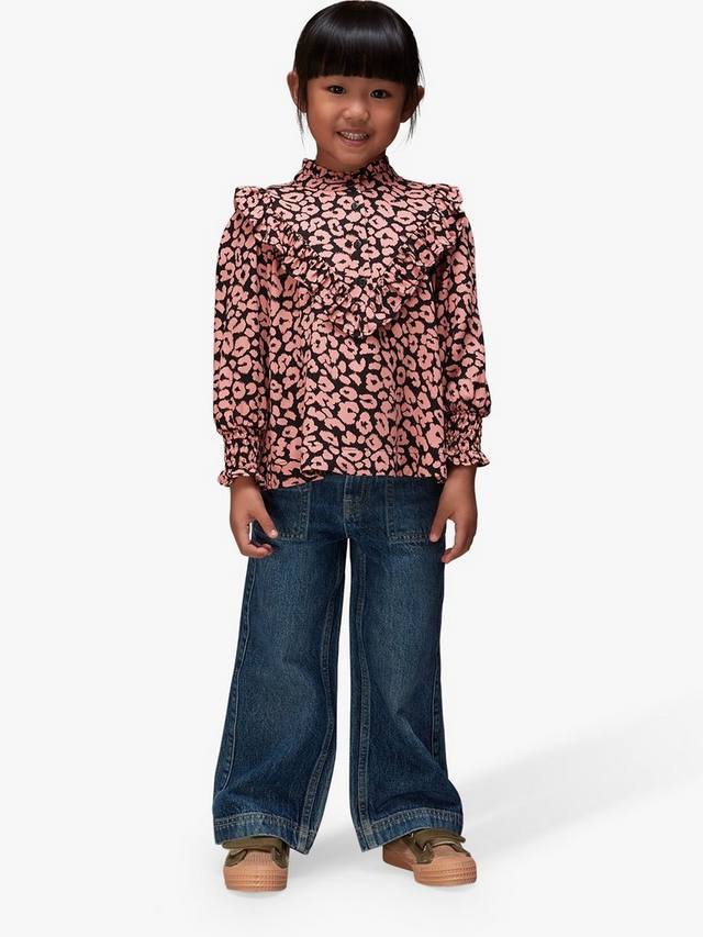 

Детская кофта Riley Fuzzy Leopard Whistles, Pink/Multi