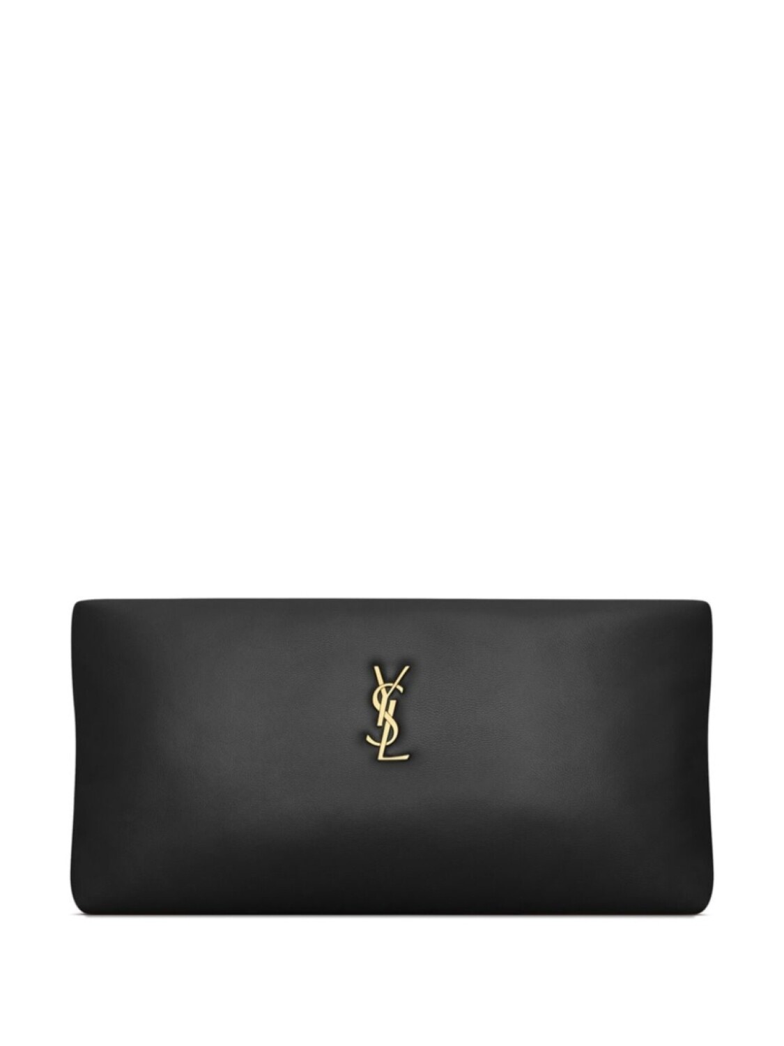 

Клатч на молнии Saint Laurent с логотипом, черный