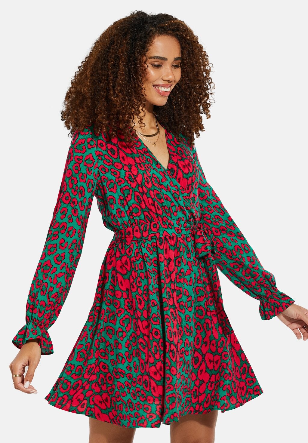 

Дневное платье PRINTED WRAP Threadbare, цвет green