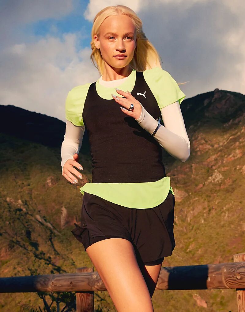 

Шорты Run Velocity 2 в 1 черного цвета Puma