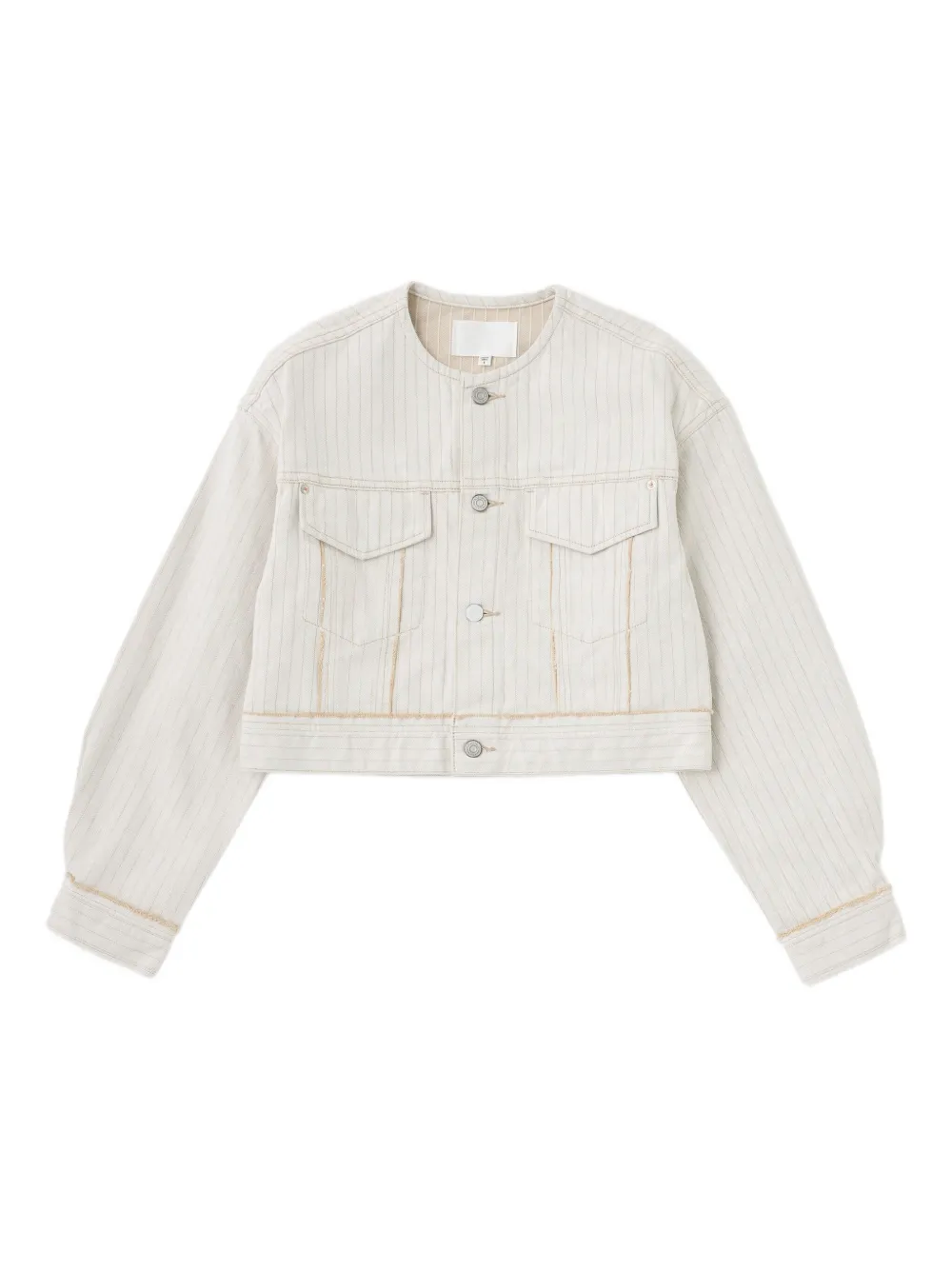 

Укороченный жакет без воротника Moussy Vintage, нейтральный