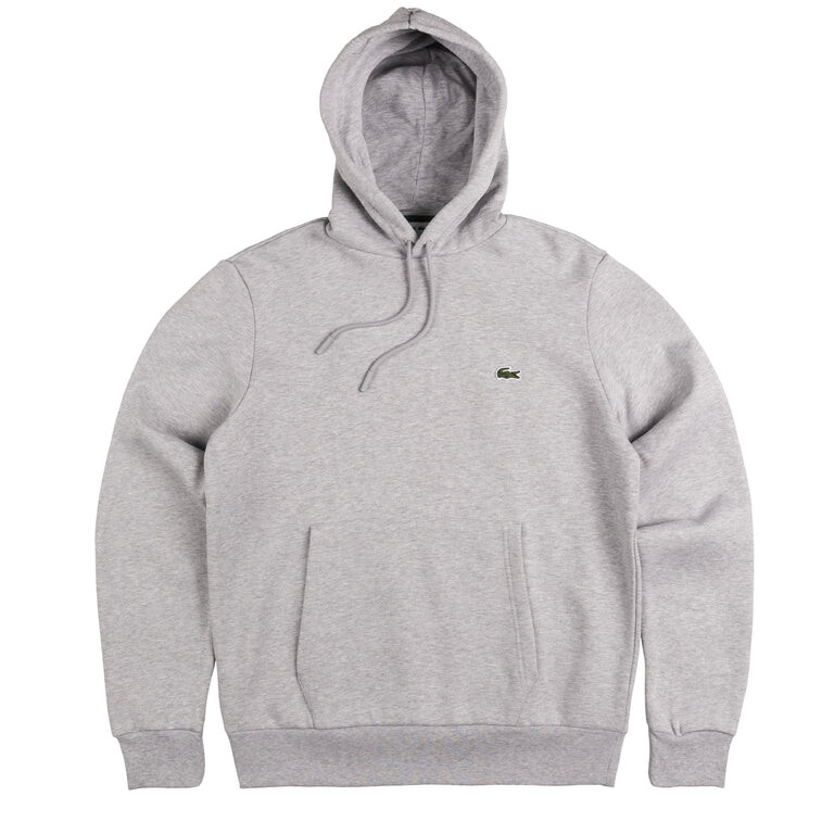 

Толстовка organic cotton hoodie Lacoste, серый