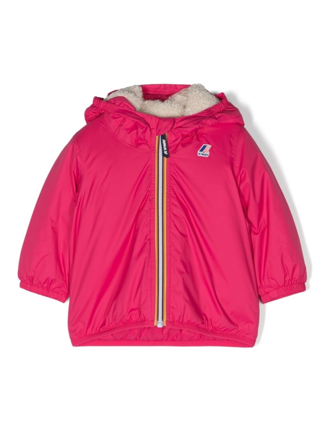 

Куртка с капюшоном и нашивкой-логотипом K Way Kids, розовый